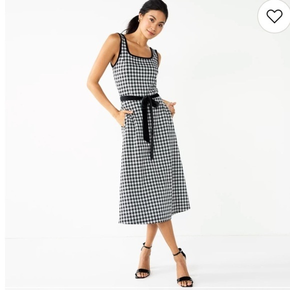 Draper James Dresses & Skirts - Draper James RSVP Gingham Dress Medium Sleeveless, Southern Charm Check Print